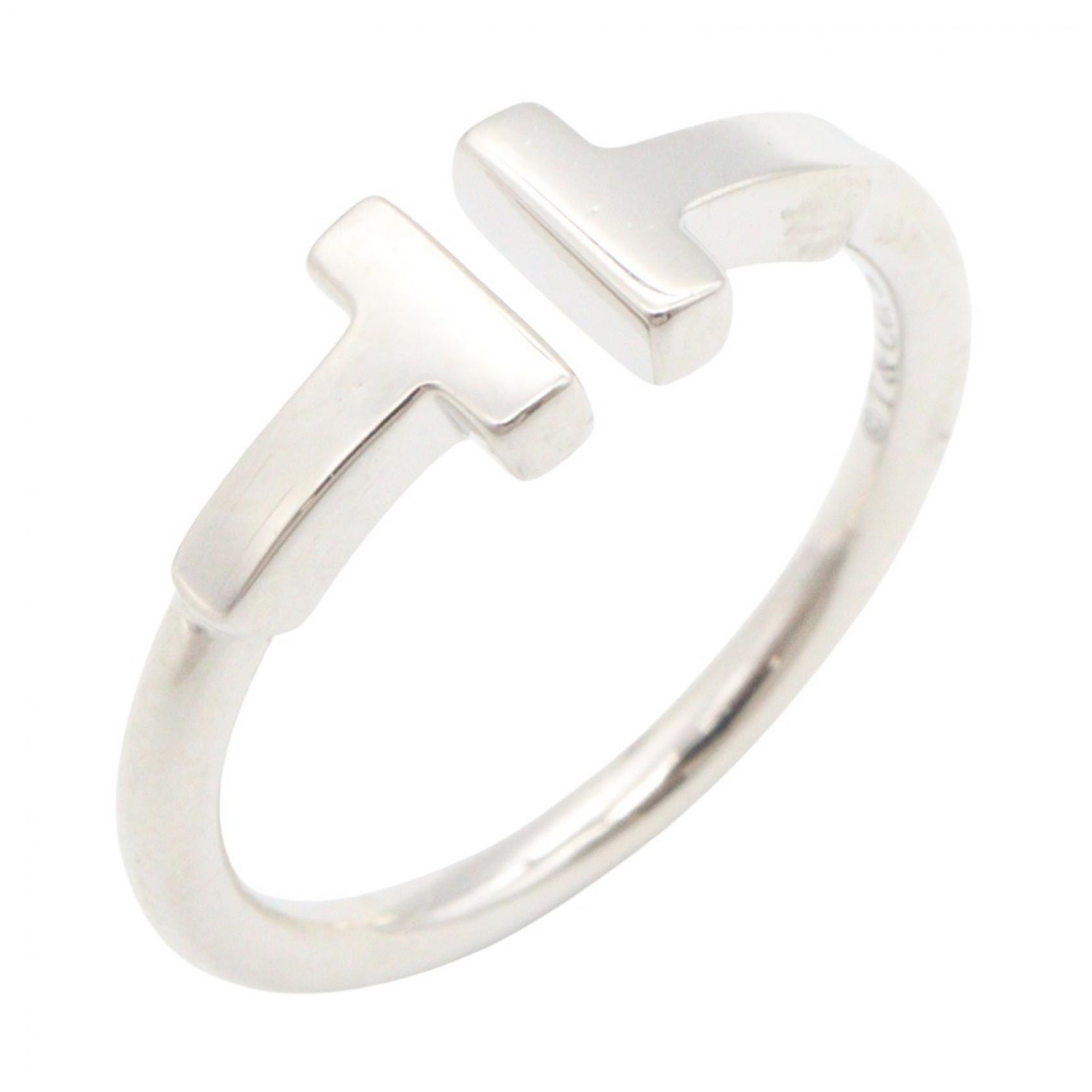 ティファニー TIFFANY&CO Tワイヤーリング リング・指輪 ジュエリー K18WG(ホワイトゴールド) レディース シルバー系 60148359 【中古】