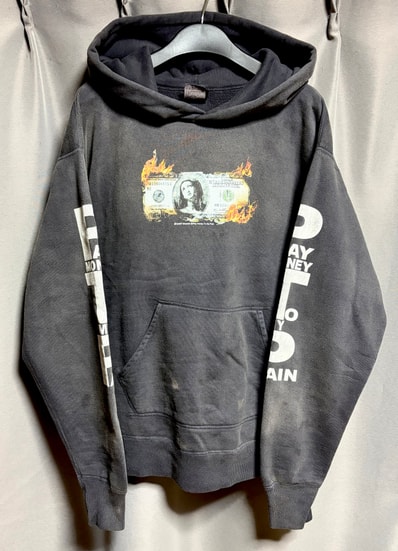 SAINT Mxxxxxx x Pay Money To My Pain 24SS Hoodie Brnd Money "Black"