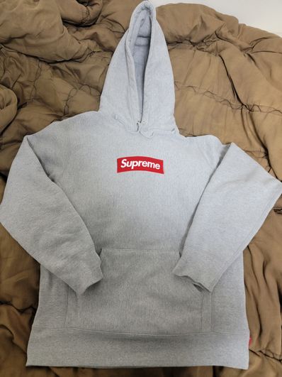 Supreme Box Logo Hooded Sweatshirt "Heather Grey" (16FW)