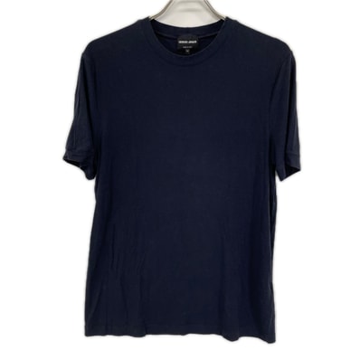 ジョルジオアルマーニ 8NST52 SJP4Z パープル クルーネックTシャツ ストレッチビスコース ジャージー 52