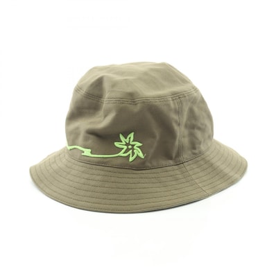 ディオール Dior DIOR × TRAVIS SCOTT CACTUS JACK バケット ハット 帽子 コットン メンズ カーキ系 / グリーン系 【中古】