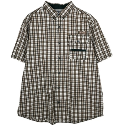 古着 コロンビア Columbia PHG 半袖 コットン チェックシャツ メンズXL相当/eaa478021