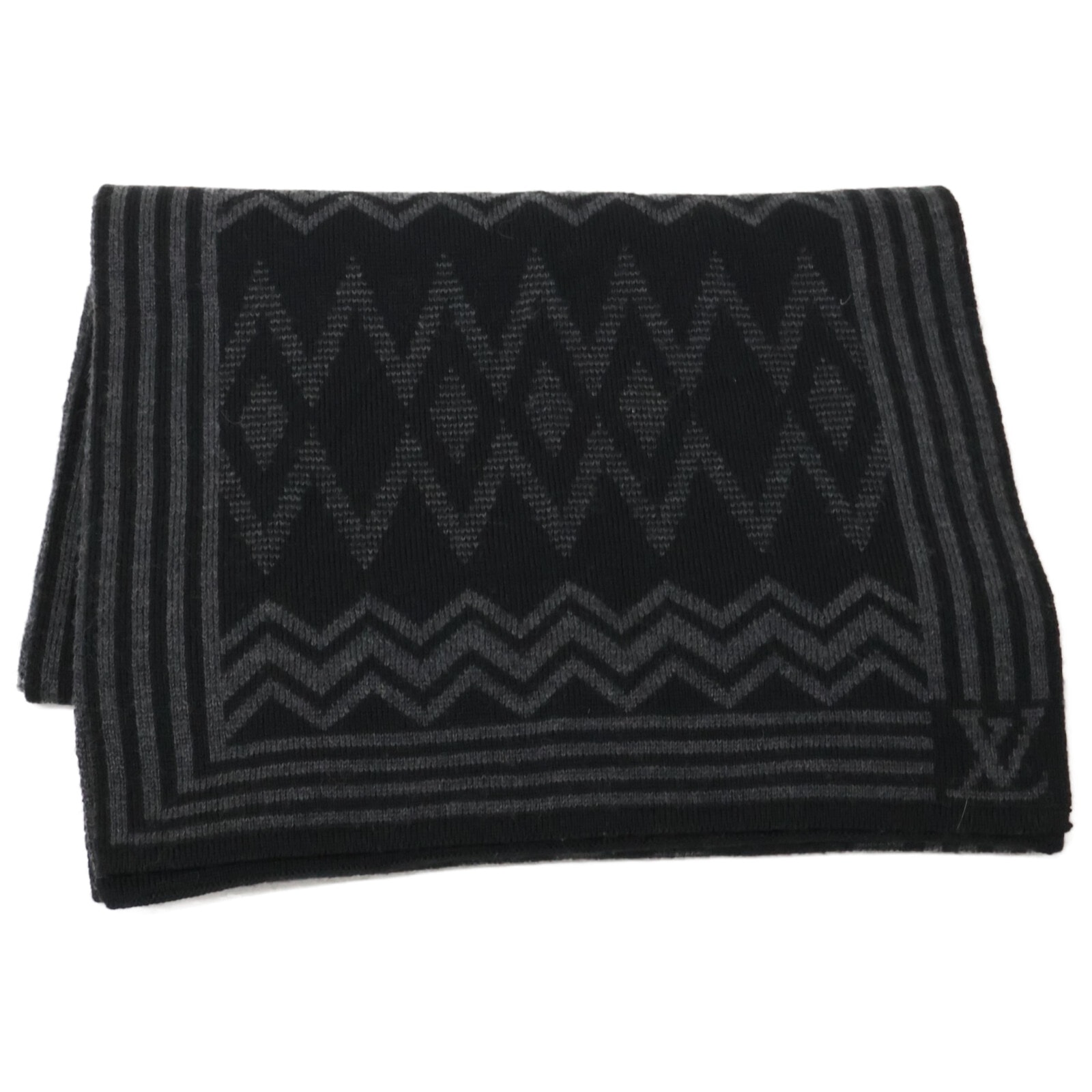 ルイヴィトン 401910 ヴァージンウール シェブロンストライプ