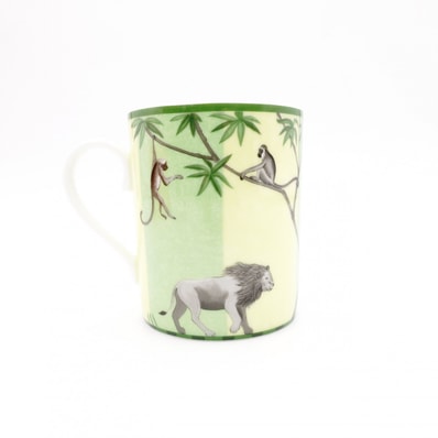 HERMES エルメス アフリカ マグカップ 陶器 グリーン系 箱付き