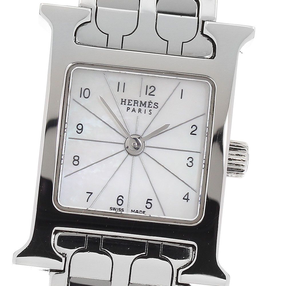 エルメス Hウォッチ ミニ  HH1.110 クォーツ レディース 【中古】