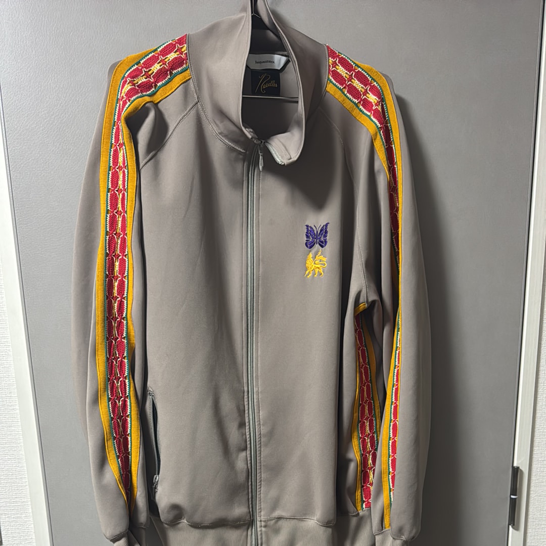 Needles x Sasquatchfabrix. Track Jacket -Poly Smooth "Beige"