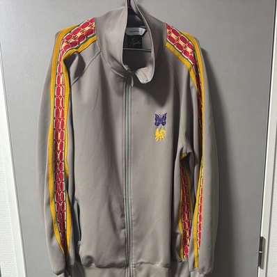 Needles x Sasquatchfabrix. Track Jacket -Poly Smooth "Beige"
