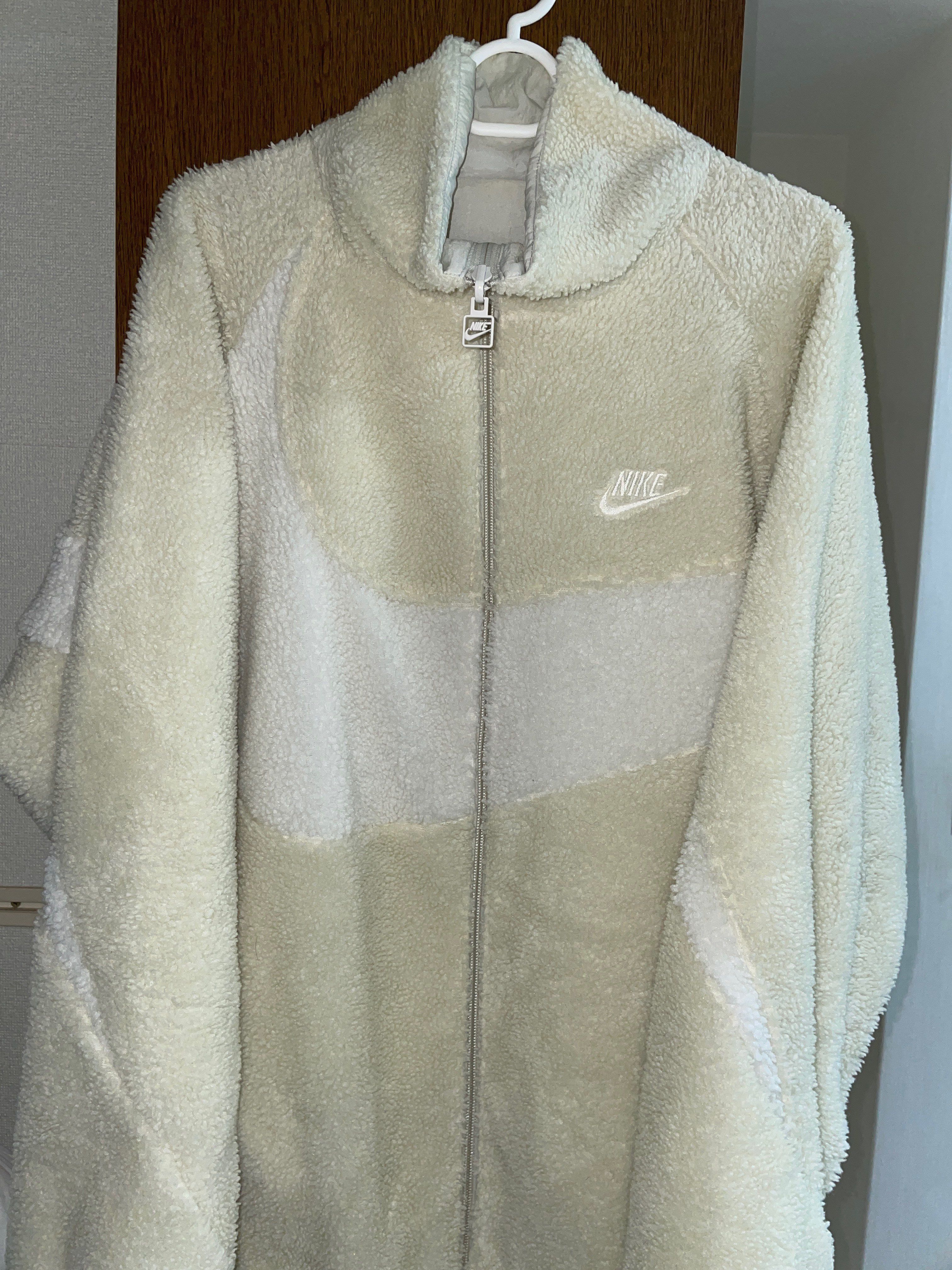 Nike Big Swoosh Boa Jacket "Light Bone/Sail"