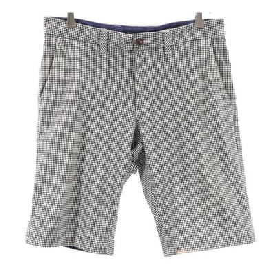 BURBERRY BLACK LABEL バーバリーブラックレーベル 三陽商会 チェック柄 ショートパンツ 79 黒×白