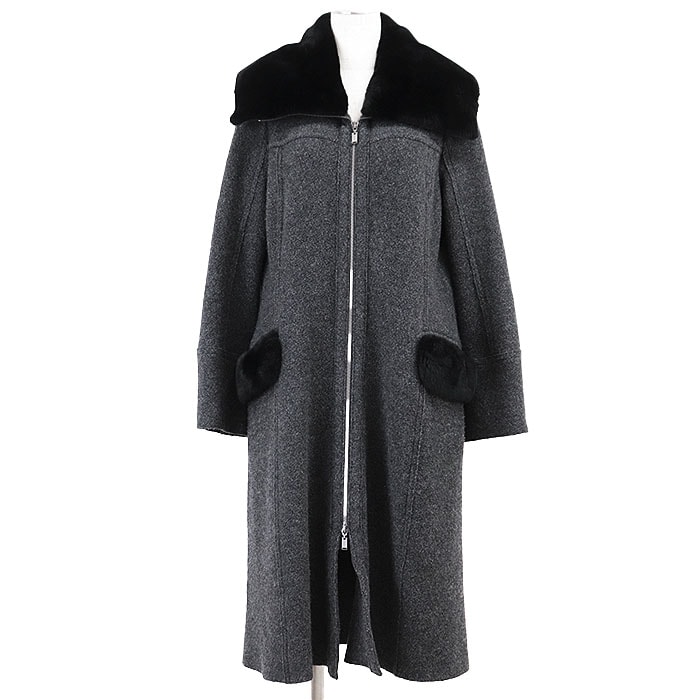 目立った傷や汚れなし】美品 フォクシー ヌートリアファー ウール