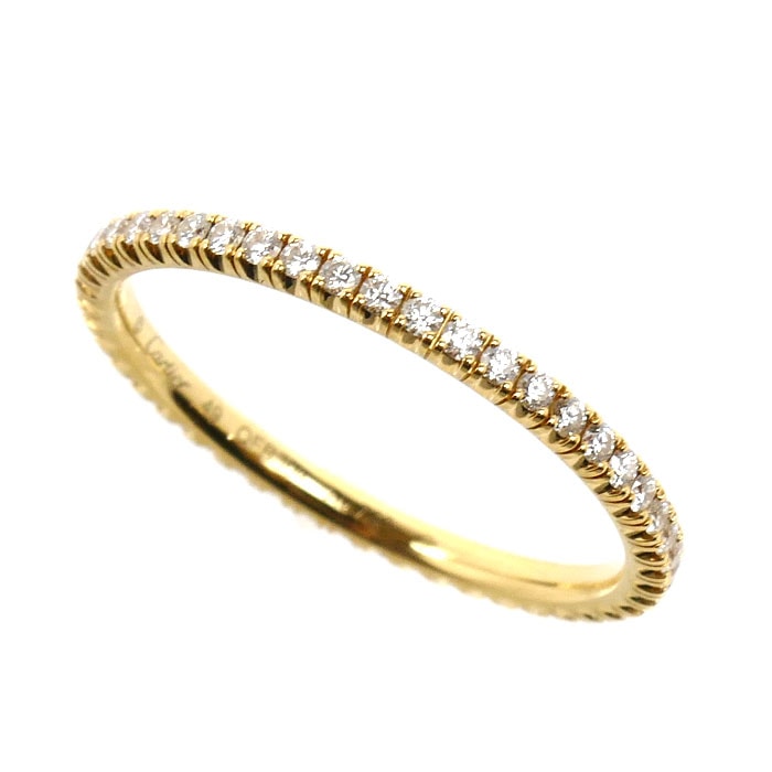 CARTIER カルティエ K18YG イエローゴールド エタンセル ドゥ カルティエ フルエタニティ リング・指輪 B4212049 ダイヤモンド 8.5号 49 1.2g レディース【中古】【美品】