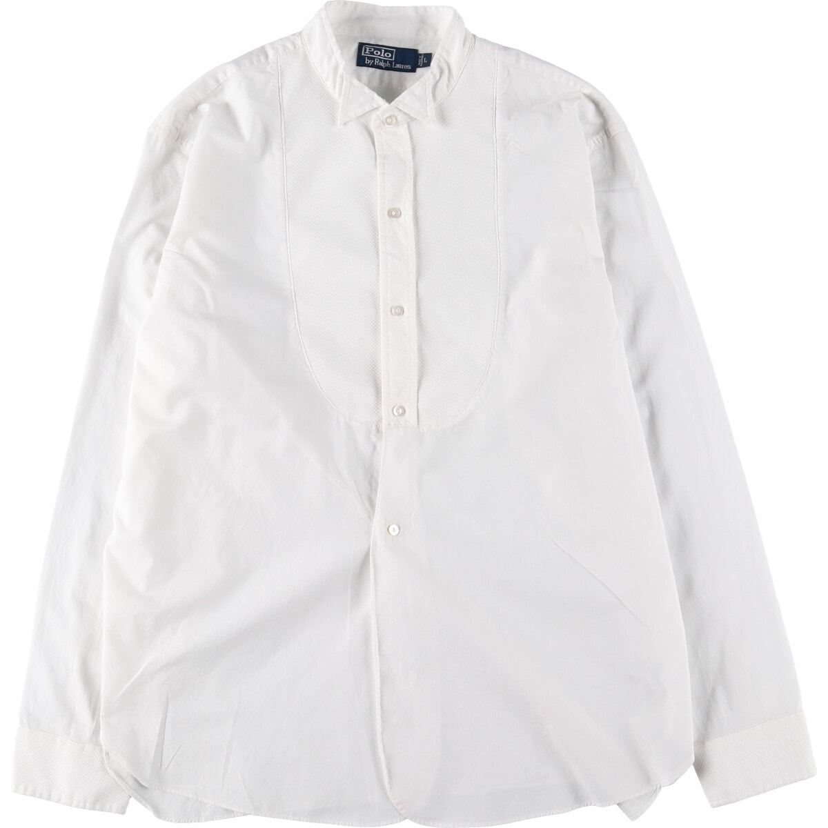 古着 ラルフローレン Ralph Lauren POLO by Ralph Lauren カフスシャツ ウィングカラー 長袖 ドレスシャツ メンズL相当/eaa521421