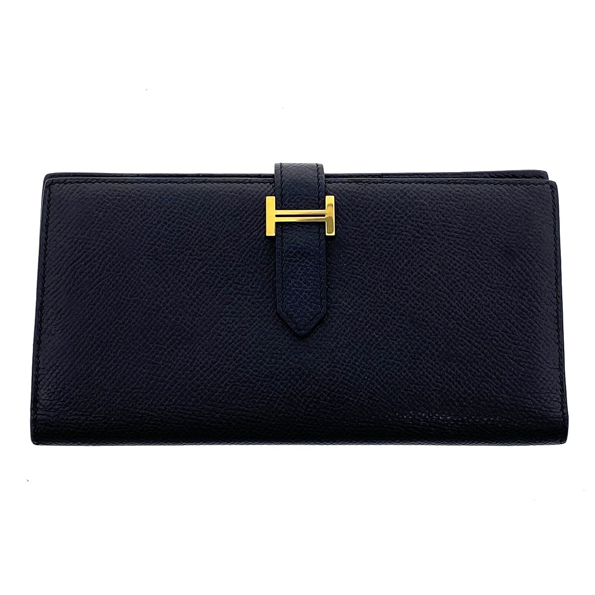 HERMES エルメス ベアン スフレ 長財布 039785CK ヴォーエプソン ブラック  レディース【中古】