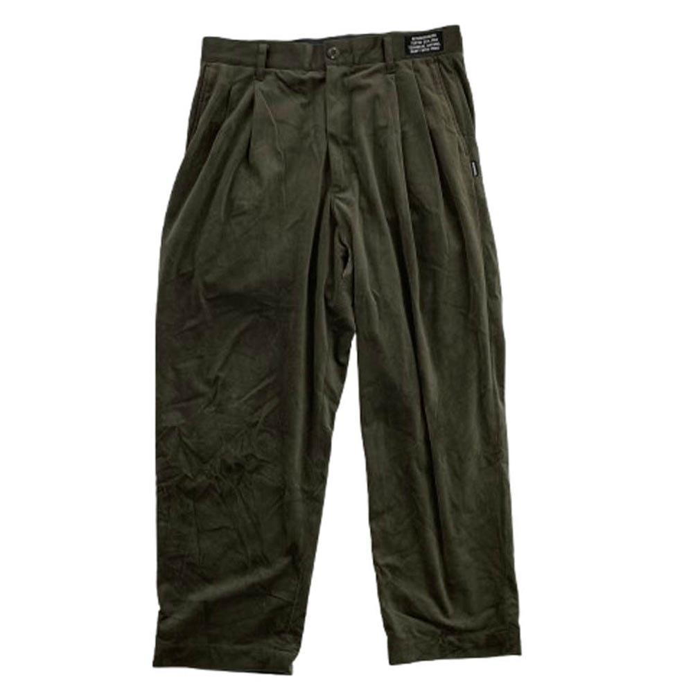 NEIGHBORHOOD ネイバーフッド パンツ 22AW 222AQNH-PTM03 TWO TUCK PT . PE 2タック スラックス パンツ カーキ系 S【中古】