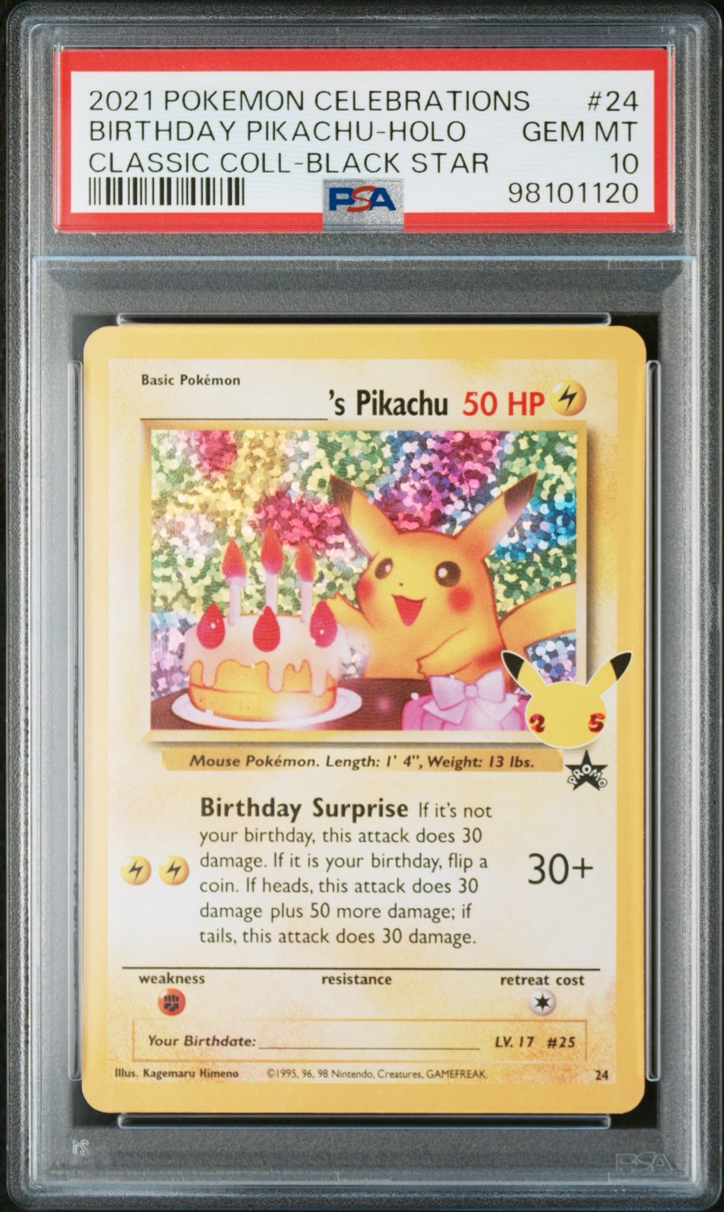 お誕生日ピカチュウ　英語版Pikachu _のピカチュウ(お誕生日ピカチュウ)【英語版】(ソード&シールド