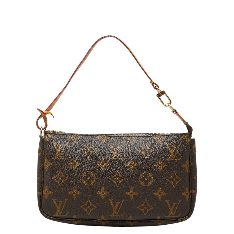 ルイ ヴィトン モノグラム ポシェット アクセソワール ハンドバッグ M51980 ブラウン PVC レザー レディース LOUIS VUITTON 【中古】