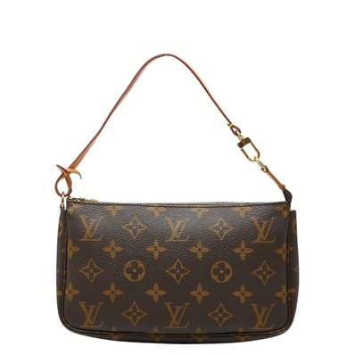 ルイ ヴィトン モノグラム ポシェット アクセソワール ハンドバッグ M51980 ブラウン PVC レザー レディース LOUIS VUITTON 【中古】