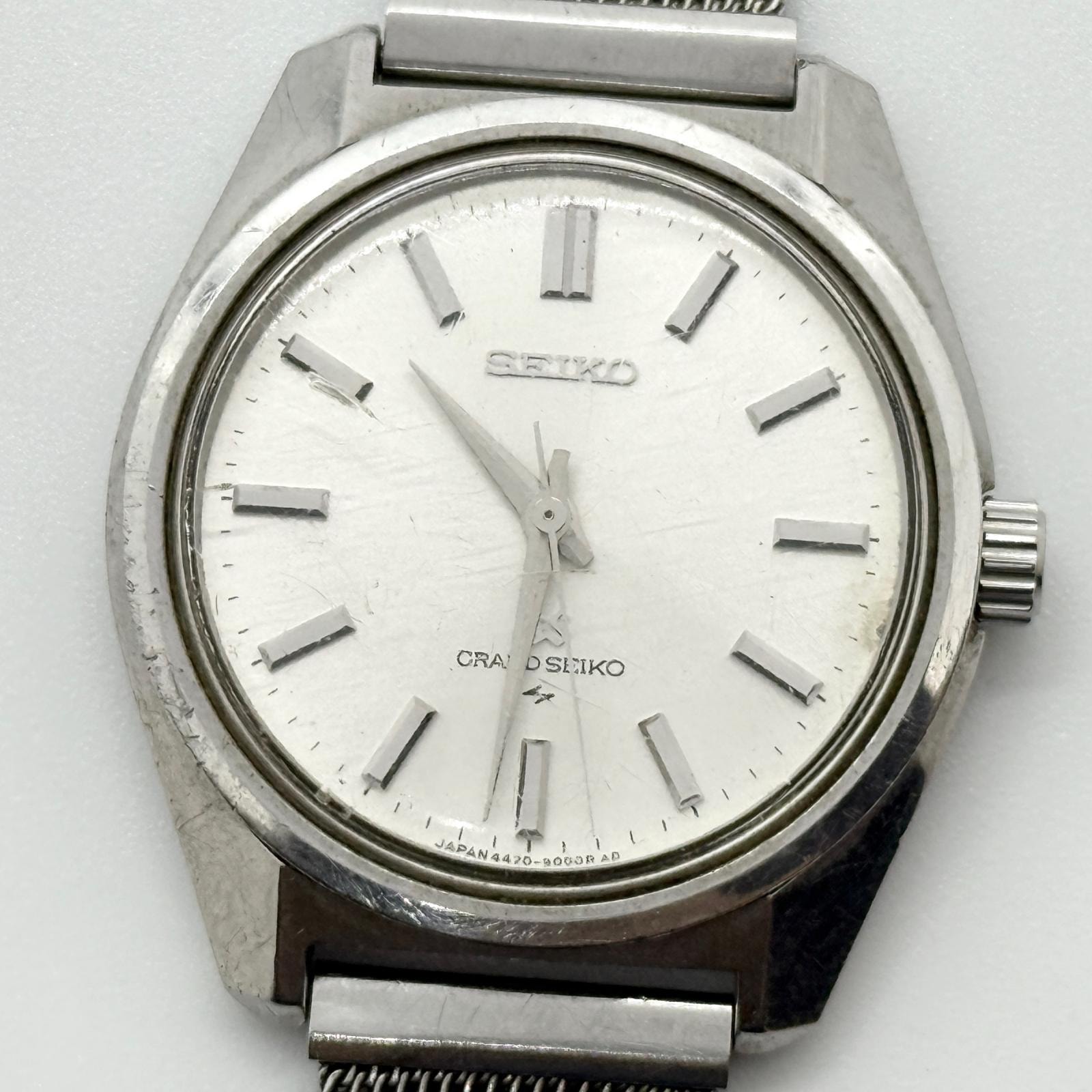 SEIKO セイコー グランドセイコー ダイアショック 4420-9000.44GS SS シルバー 手巻き メンズ 腕時計 稼働品