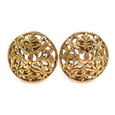 シャネル CHANEL イヤリング ヴィンテージ メタル ゴールド レディース【中古】 h32147k