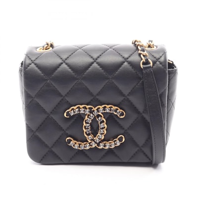 シャネル CHANEL マトラッセ ショルダーバッグ バッグ ラムスキン(羊革) レディース ブラック系 AS2599 【中古】