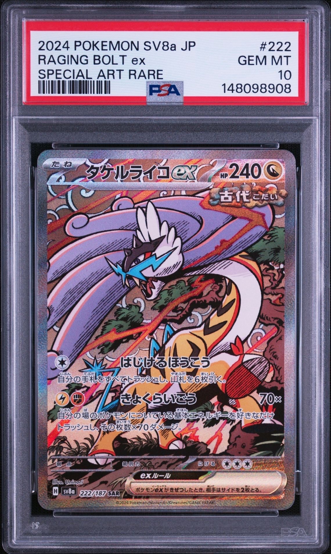 タケルライコex SAR [SV8a 222/187](ハイクラスパック「テラスタル