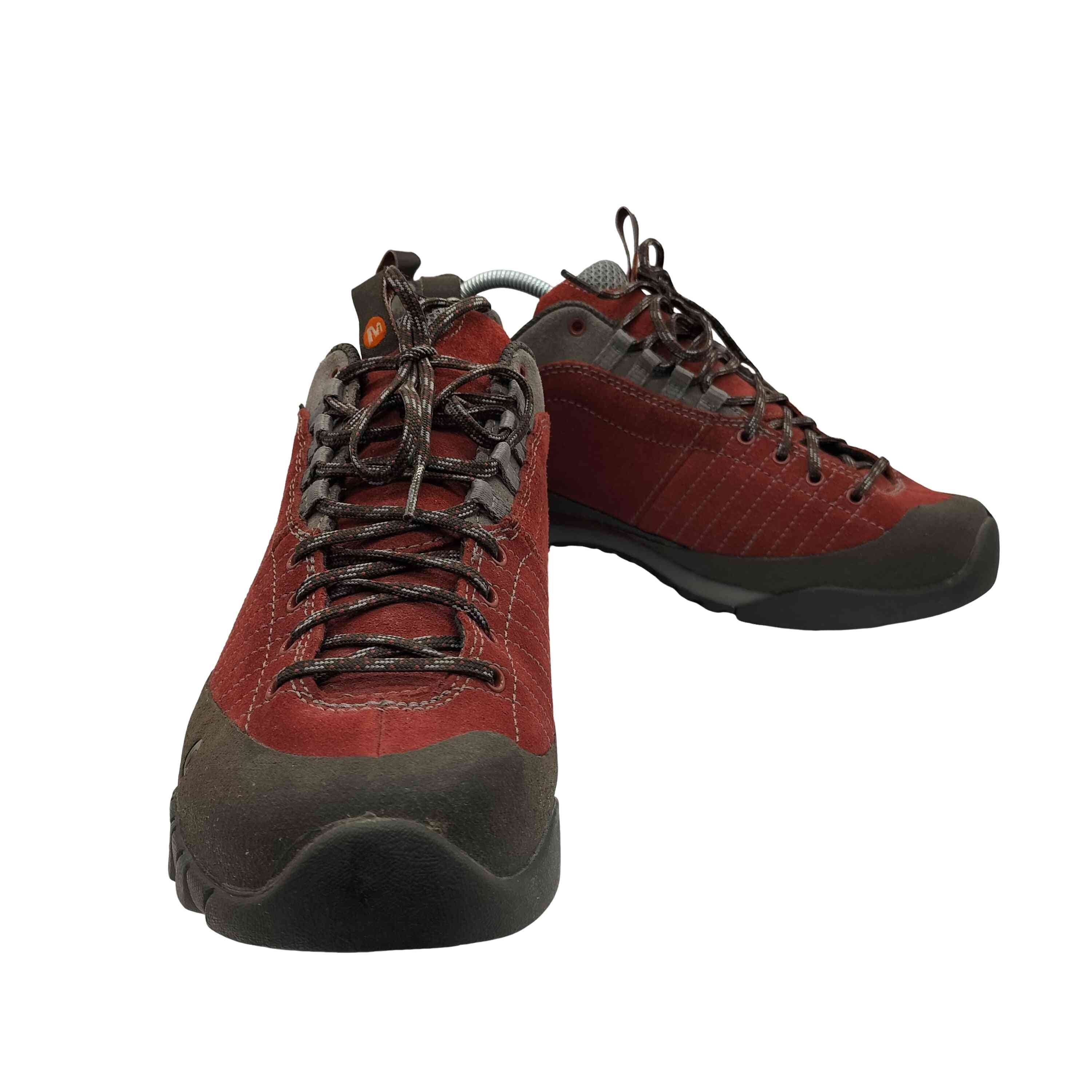 JAM RED スエード トレッキング シューズ vibram ソール【1143424654097】