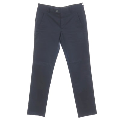 【中古】ジョルジオアルマーニ GIORGIO ARMANI コットンポリエステル カジュアルスラックスパンツ ネイビー【サイズ48】【メンズ】