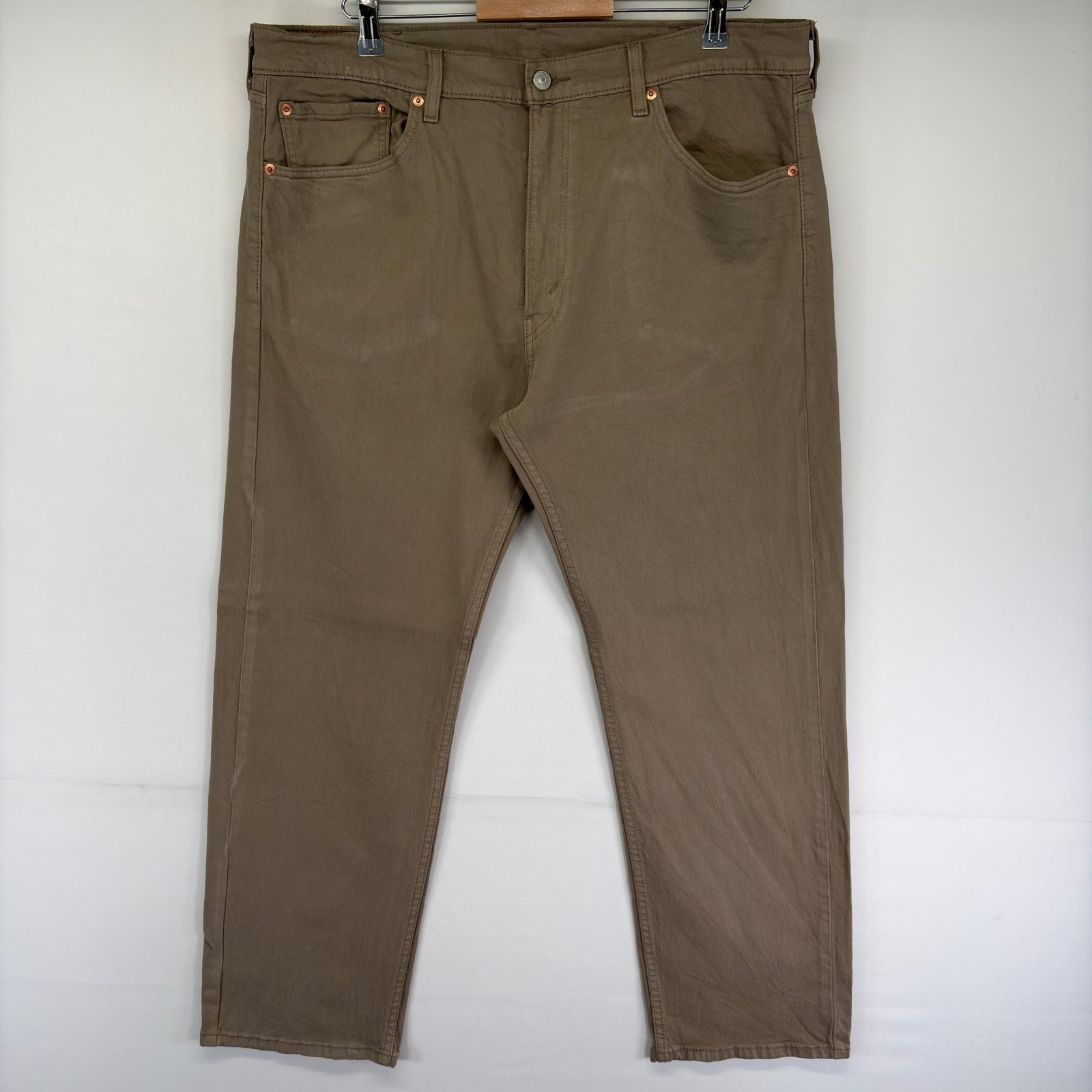 古着 リーバイス Levi's デニム パンツ Gパン ジッパーフライ 5ポケット 505 ジーンズ カラーデニム w38 L29  ベージュ系 メンズ