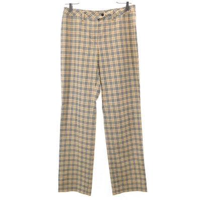 Burberrys Blue label バーバリーズブルーレーベル 90s 三陽商会 オールド チェック柄 スラックスパンツ 38 ベージュ系
