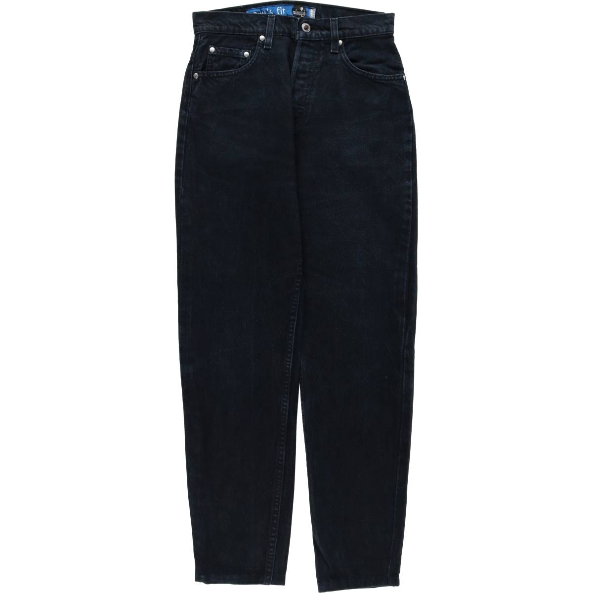 古着 ~90年代 リーバイス Levi's SILVER TAB シルバータブ GUYS FIT ブラックデニム テーパードデニムパンツ USA製 レディースM(w26)相当 ヴィンテージ/eaa618938