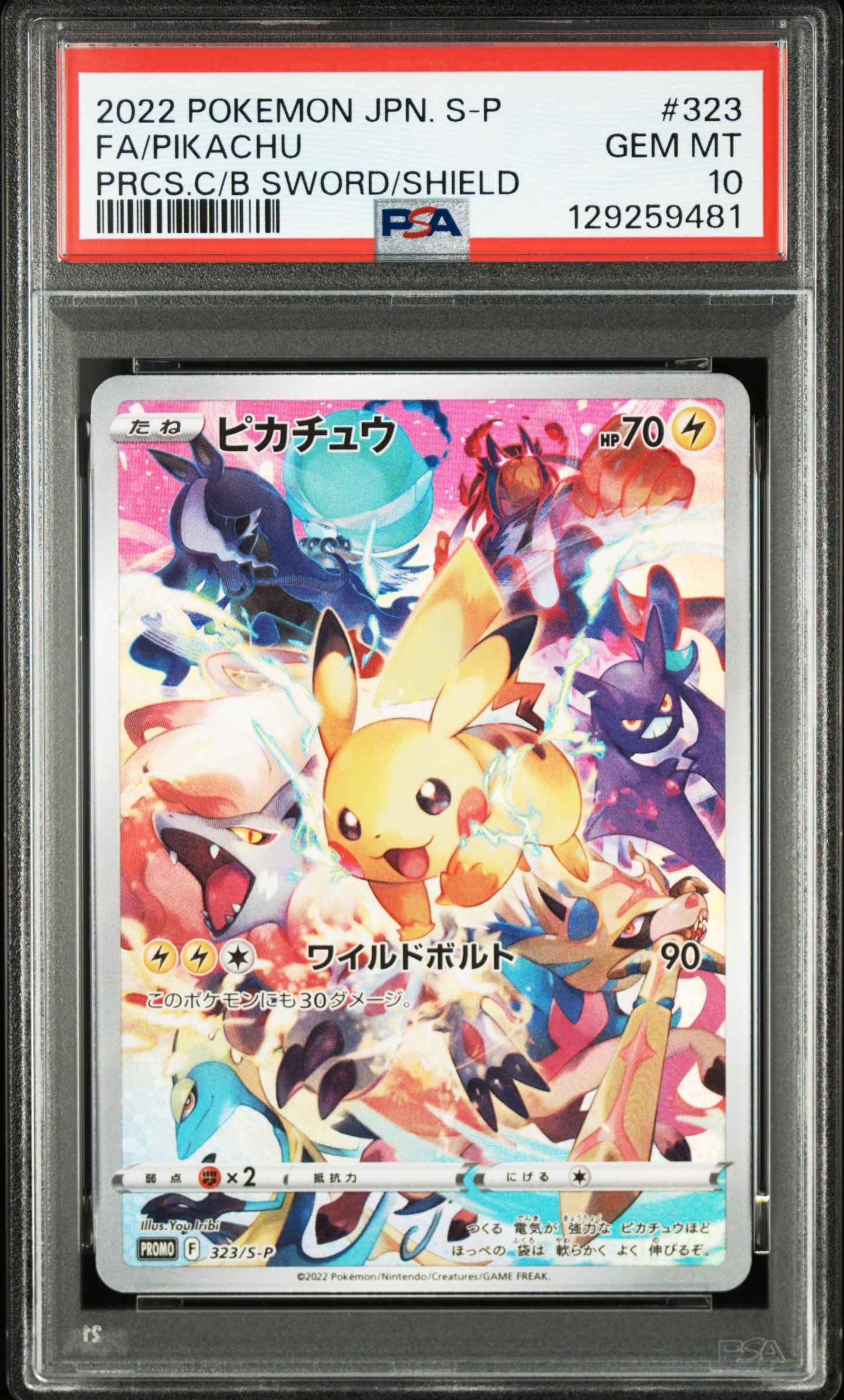 ピカチュウ: プロモ[323 S-P](プロモーションカード「プレシャス コレクターボックス ソード&シールド」)
