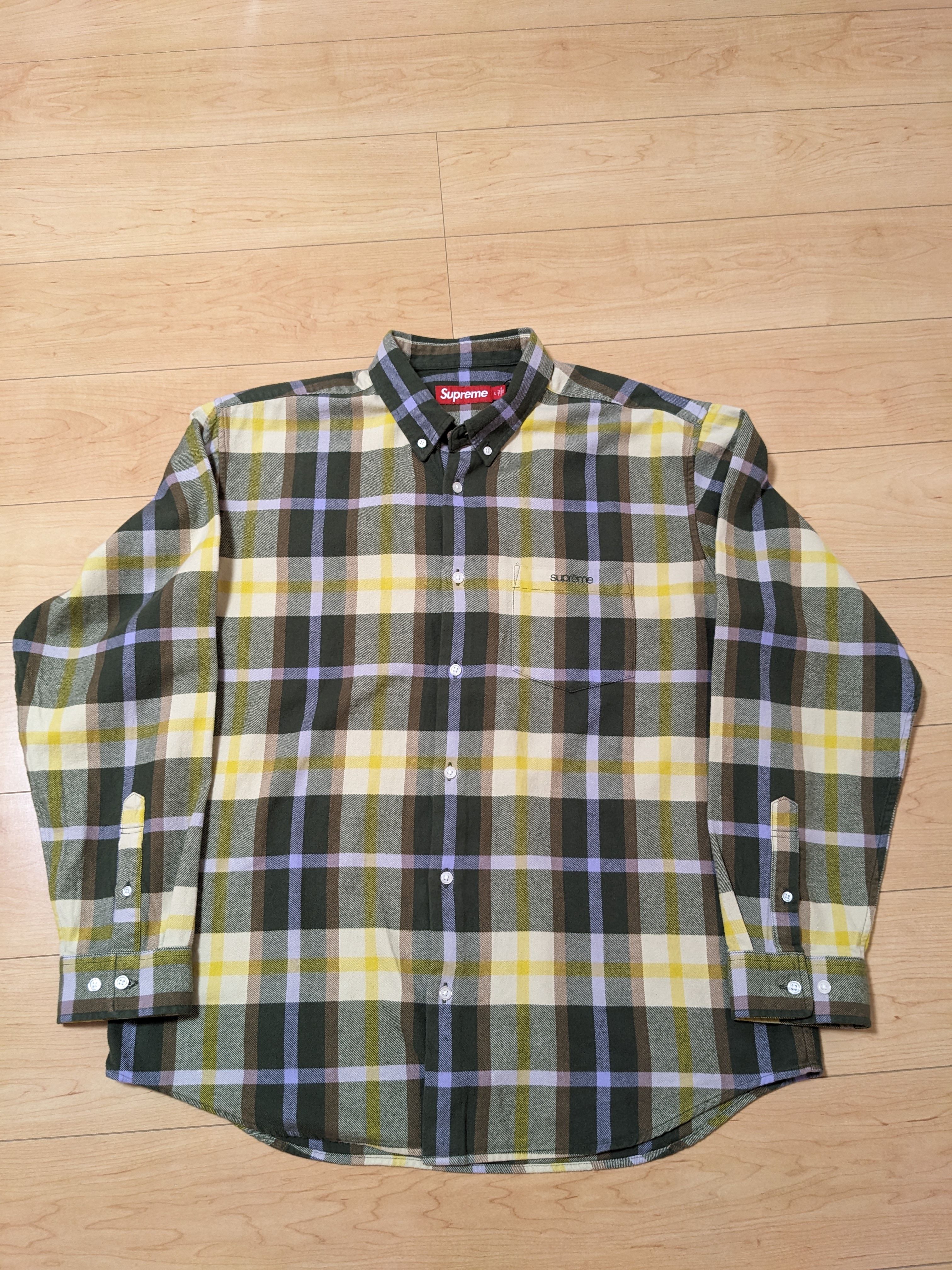 Supreme Plaid Flannel Shirt "Green" (23FW)