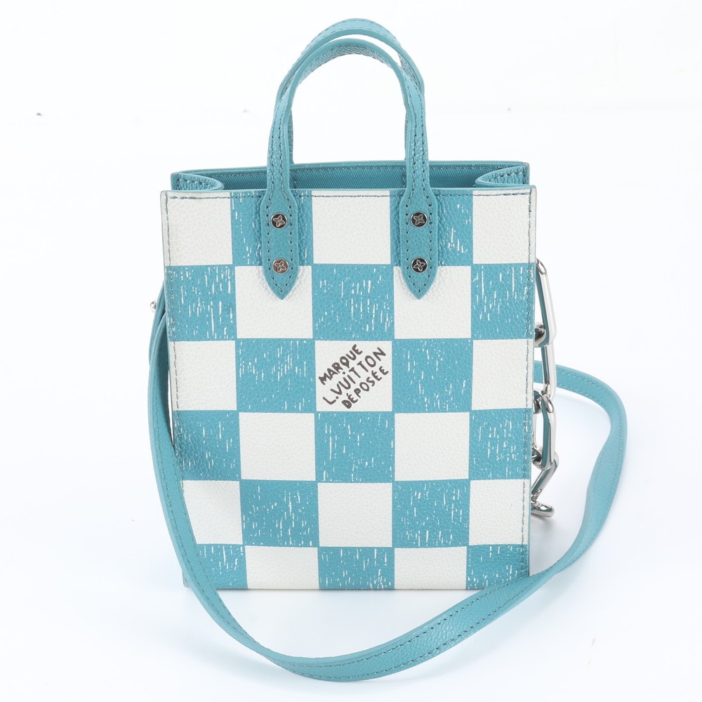 ■極美品 ルイヴィトン ダミエチェッカーボード サックプラ XS