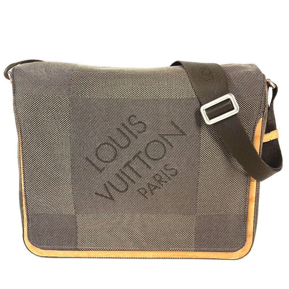 ルイヴィトン LOUIS VUITTON メサジェ M93030 ダミエジェアン カバン フラップ 斜め掛け ショルダーバッグ ダミエジェアンキャンバス テール カーキ