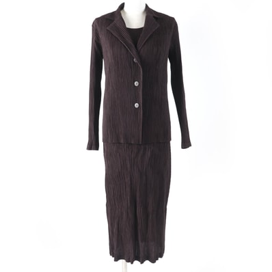 未使用品 イッセイミヤケ
アンサンブル ダークブラウン レディース 2 IM33FD4272 IM33FH462