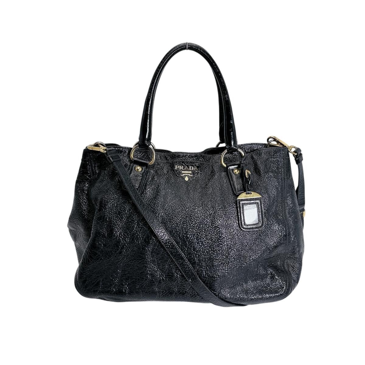 プラダ PRADA A4対応 エナメル トートバッグ