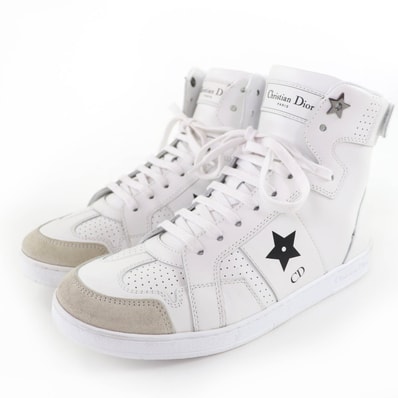 美品 クリスチャンディオール ハイカットスニーカー DIOR STAR 36.5