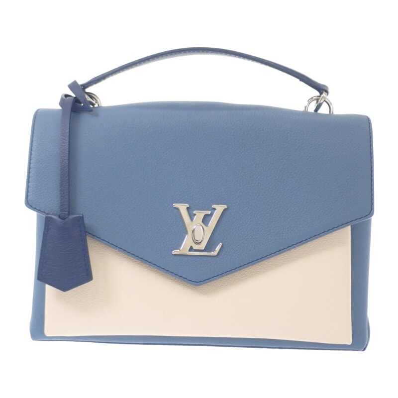 ルイヴィトン LOUIS VUITTON マイロックミー M51415 2WAYバッグ トリヨンクレマンス ブルー アイボリー シルバー金具 レディース【中古】【Aランク】