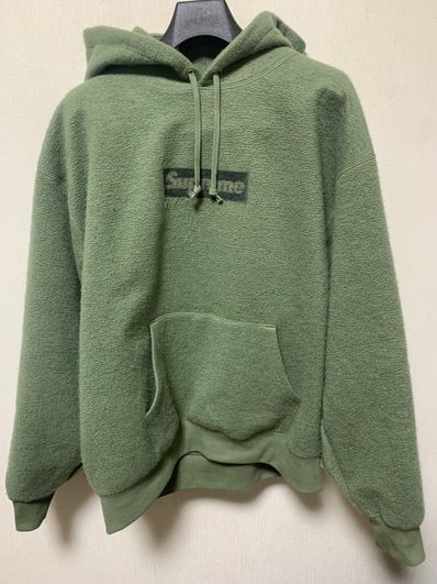 Supreme Inside Out Box Logo Hooded Sweatshirt "Light Olive"