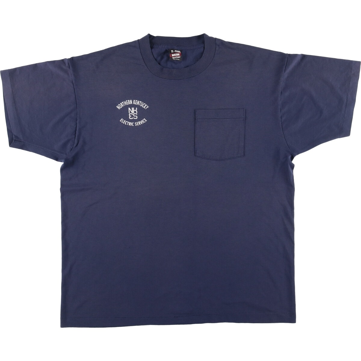 古着 90年代 フルーツオブザルーム FRUIT OF THE LOOM NORTHERN KENTUCKY ELECTRIC SERVICE バックプリント アドバタイジングTシャツ USA製 メンズXL相当 ヴィンテージ/eaa543963