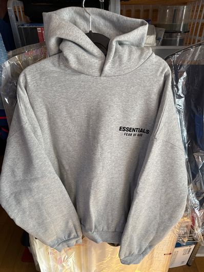 FEAR OF GOD Essentials Fleece Hoodie "Light Heather Gray"