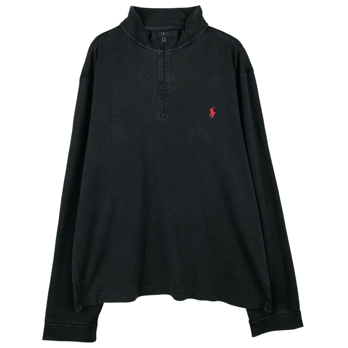 古着 ラルフローレン Ralph Lauren POLO by Ralph Lauren ハーフジップ ロングTシャツ ロンT メンズXXL相当/eaa610079