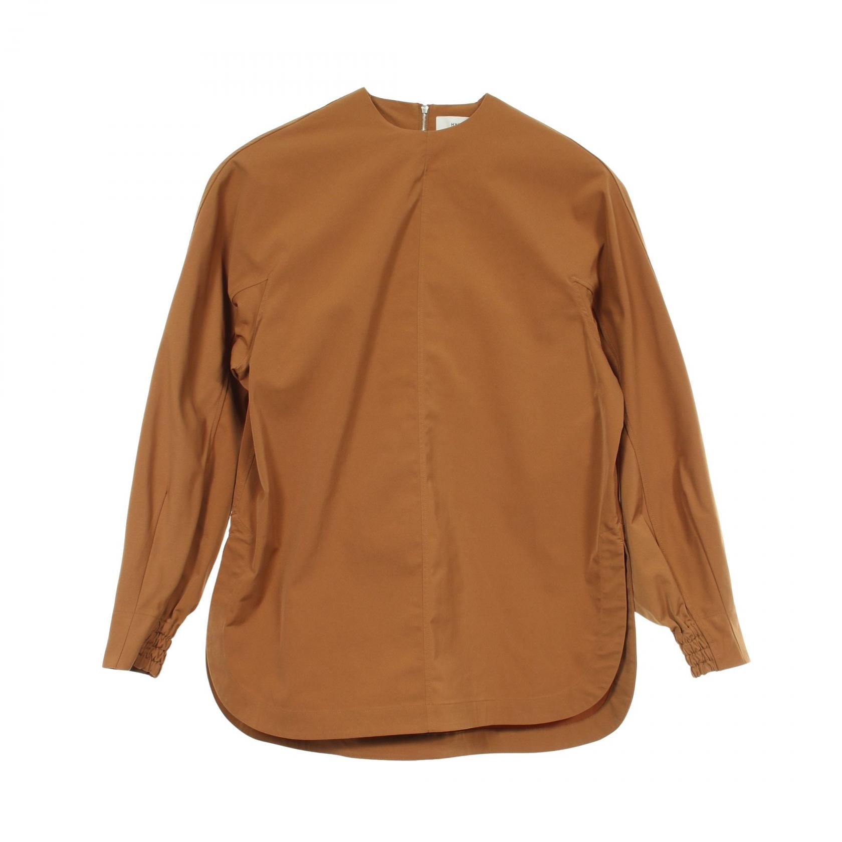 ハイク HYKE バックジップ 長袖 衣料品 トップス ポリエステル レディース ブラウン系 【中古】