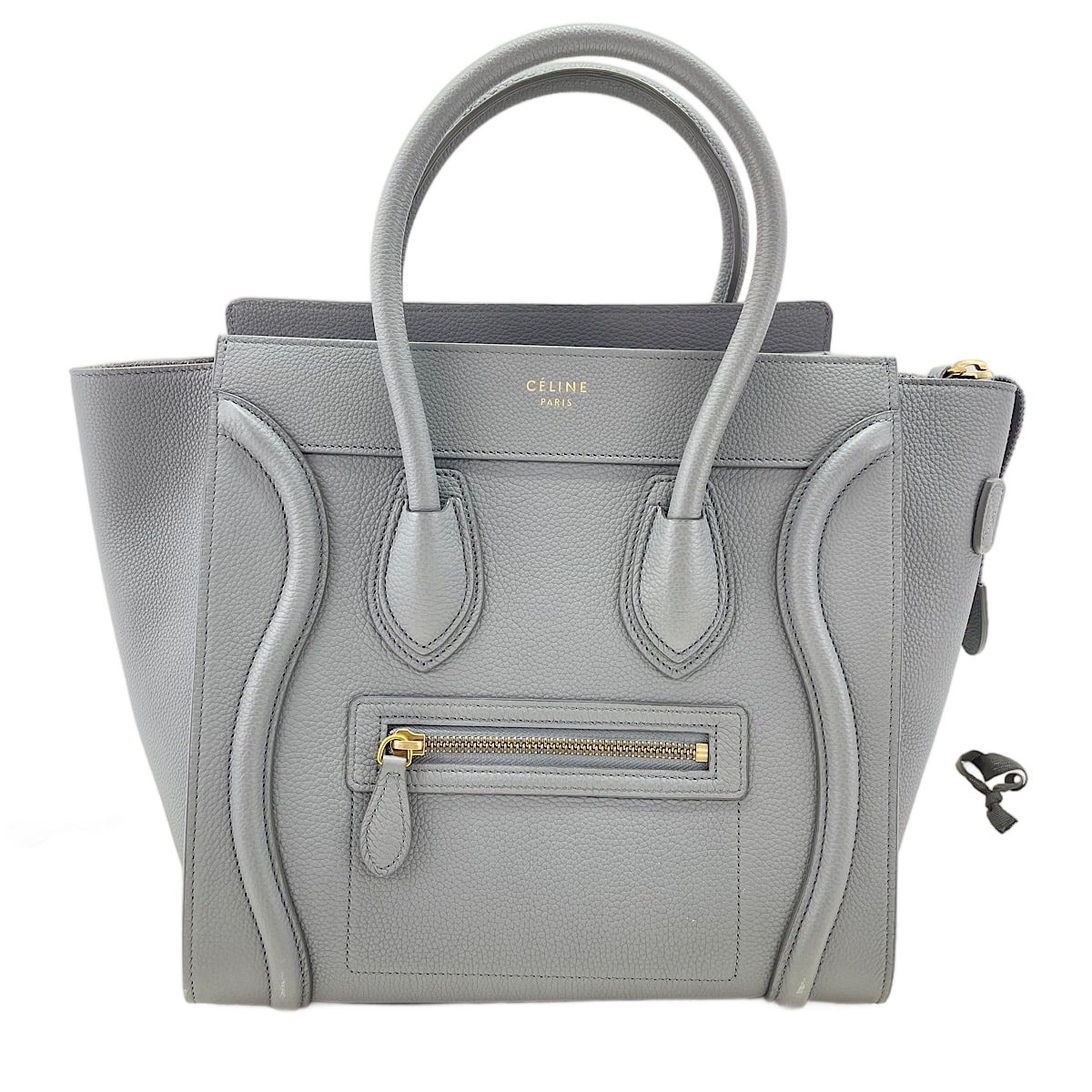 セリーヌ CELINE レザー ラゲージ マイクロ ハンドバッグ【中古】
