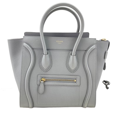 セリーヌ CELINE レザー ラゲージ マイクロ ハンドバッグ【中古】