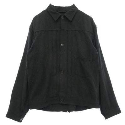 COMOLI コモリ 24SS Z01-01011 シルクネップ TYPE -1ST コットン ジャケット ブラック系 2【中古】