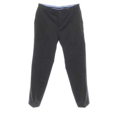 【中古】ブルックスブラザーズ Brooks Brothers コットンポリウレタン カジュアルスラックスパンツ ブラック【サイズ32】【メンズ】