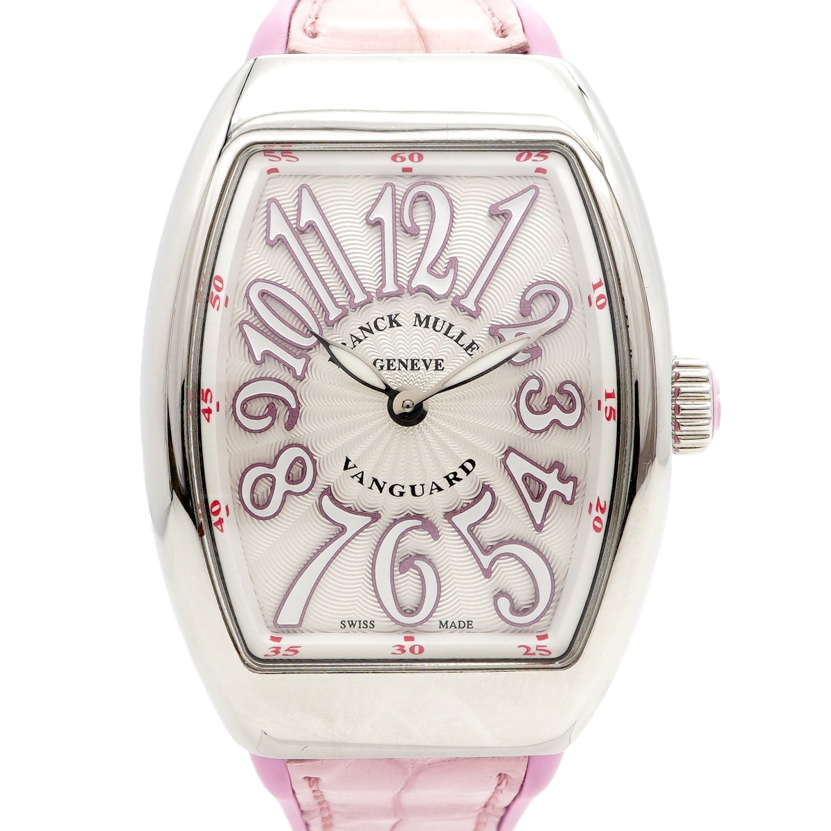 【6wda0039】フランクミュラー ヴァンガード V29QZ シルバー文字盤【中古】腕時計 レディース