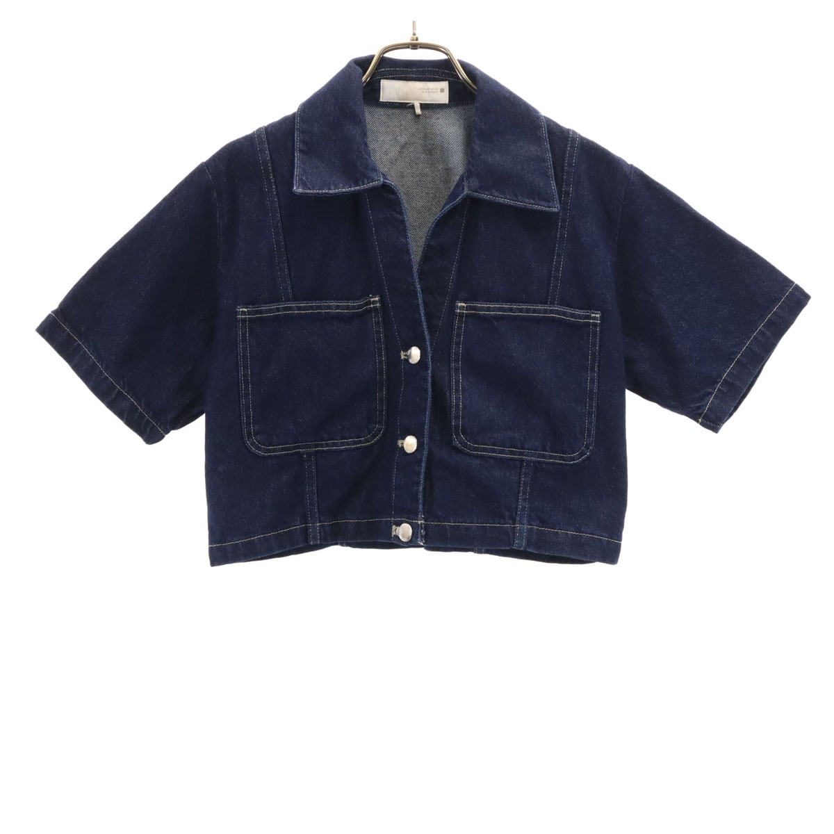 ZARA ザラ ショート丈 デニムジャケット XS インディゴ ジージャン