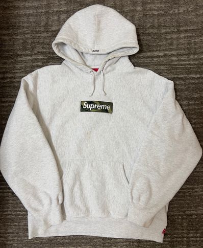 Supreme Box Logo Hooded Sweatshirt "Ash Grey" (23FW)